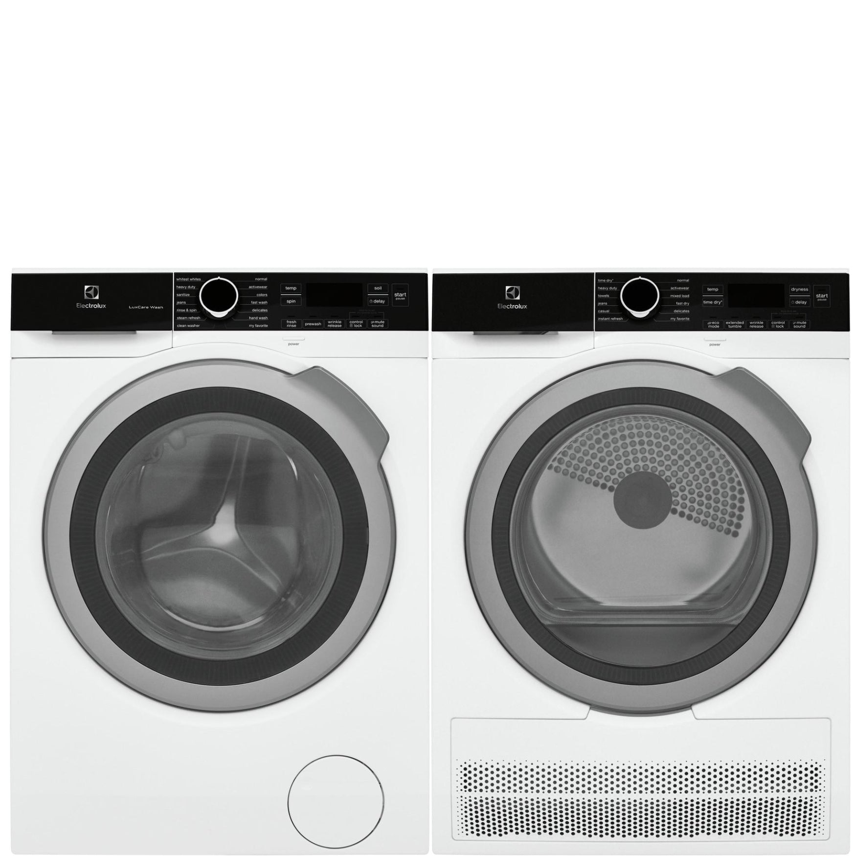 Electrolux Side-by-Side Front Load Washer & Electric Dryer Laundry Pair - White