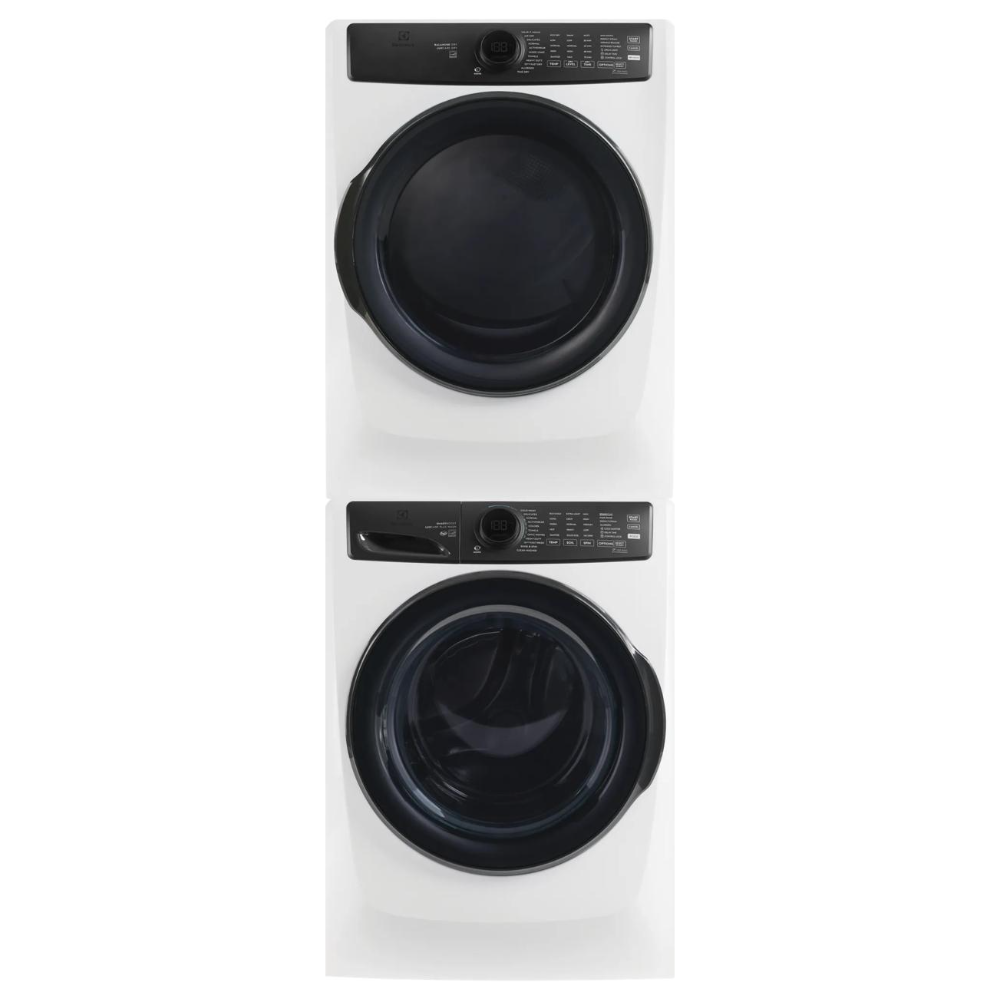 Electrolux Front Load Washer & Electric Dryer Laundry Pair with Stacking Kit - Matte White