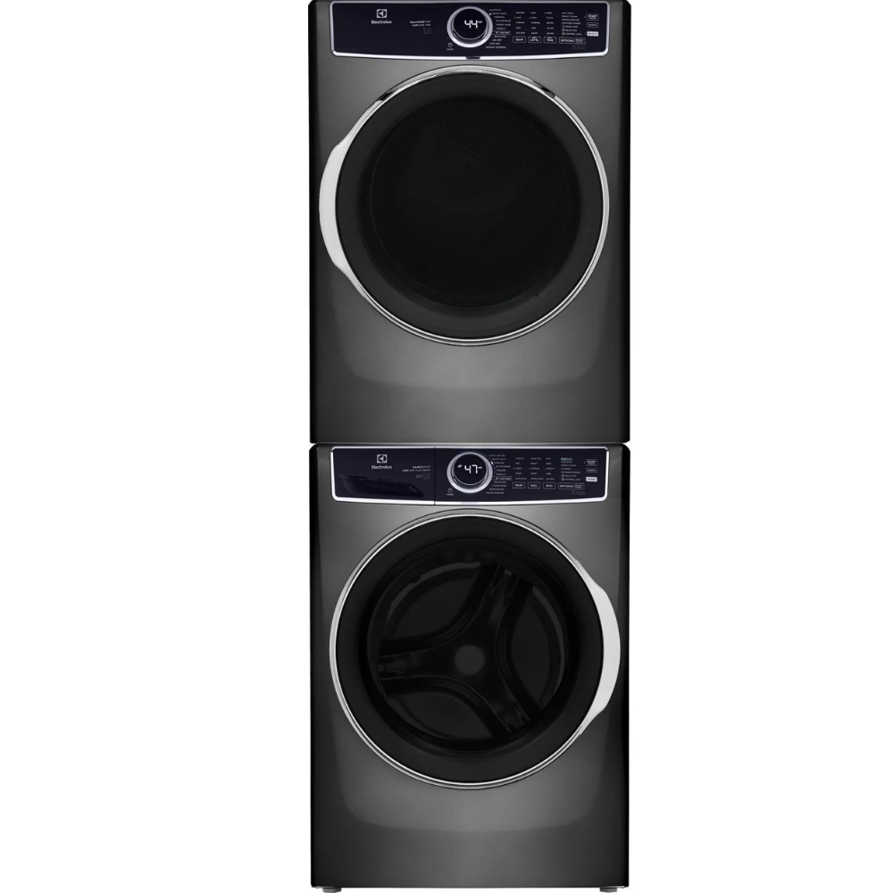 Electrolux Front Load Washer & Electric Dryer Laundry Pair with Stacking Kit - Titanium
