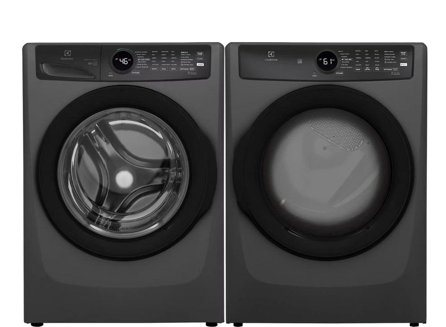 Electrolux Laundry Bundle: Front Load Washer & Electric Dryer in Titanium