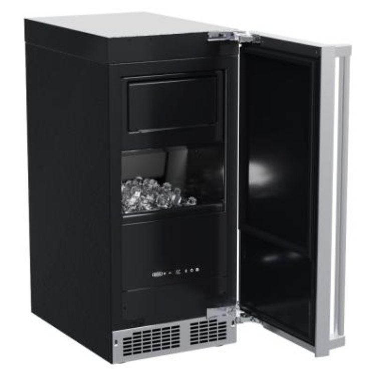 15-In Marvel Professional Clear Ice Machine With Brightshield with Brightshield\u2122 - Yes, Door Style - Stainless Steel Frame Glass