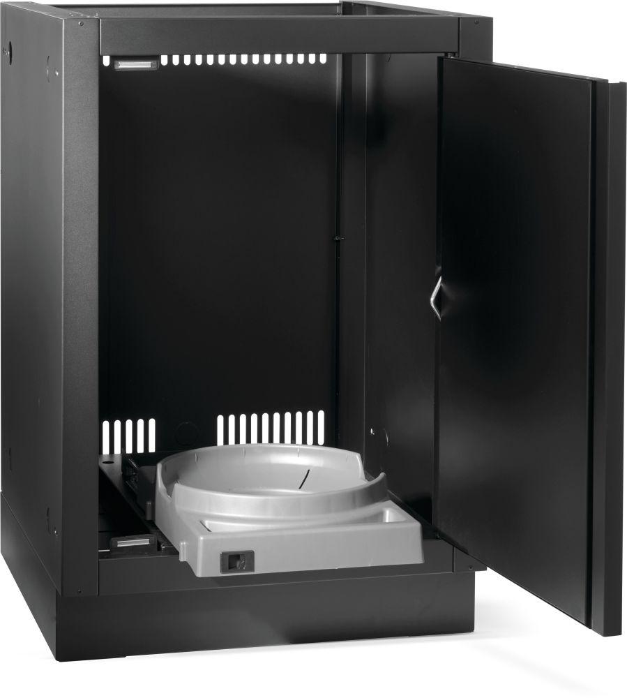 OASIS Propane Tank Cabinet and Integrated Heat Protection Shield, Matte/Matt Black