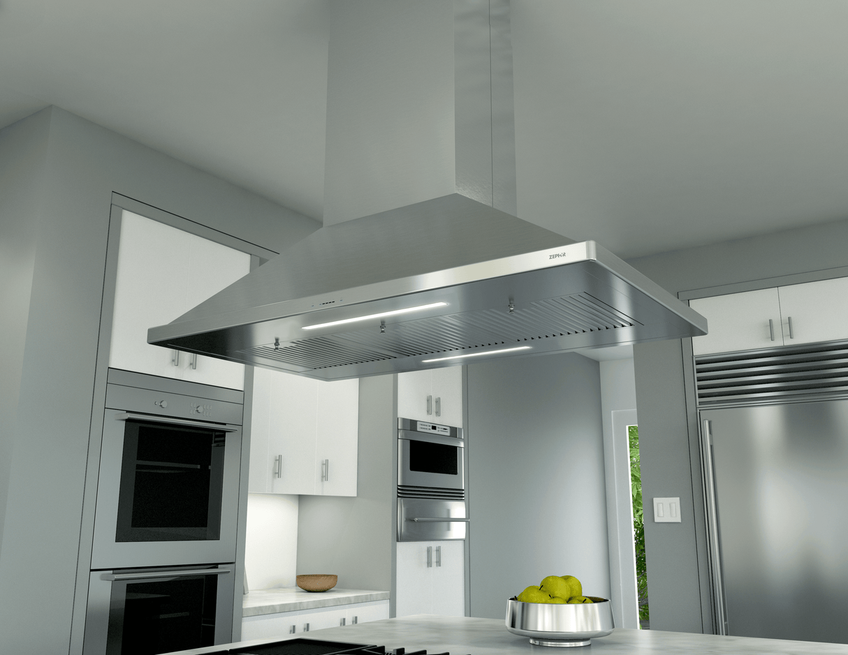 Siena Pro Island, 42", SS, 1200 CFM, Hybrid Baffles, LED
