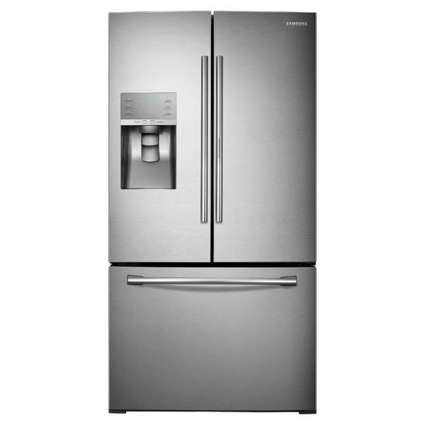 36" Wide, 30 cu. ft. Capacity 3-Door French Door Food ShowCase Refrigerator with Dual Ice Maker (Stainless Steel)