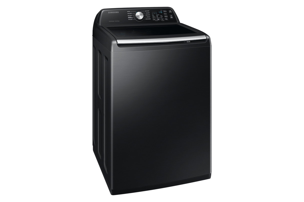 4.7 cu. ft. Large Capacity Smart Top Load Washer with Active WaterJet in Brushed Black