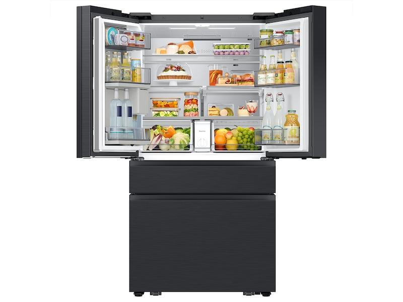 Bespoke 29 cu. ft. 4-Door French Door Refrigerator with AI Family Hub™+ & AI Vision Inside™ in Charcoal Glass and Black/Charcoal