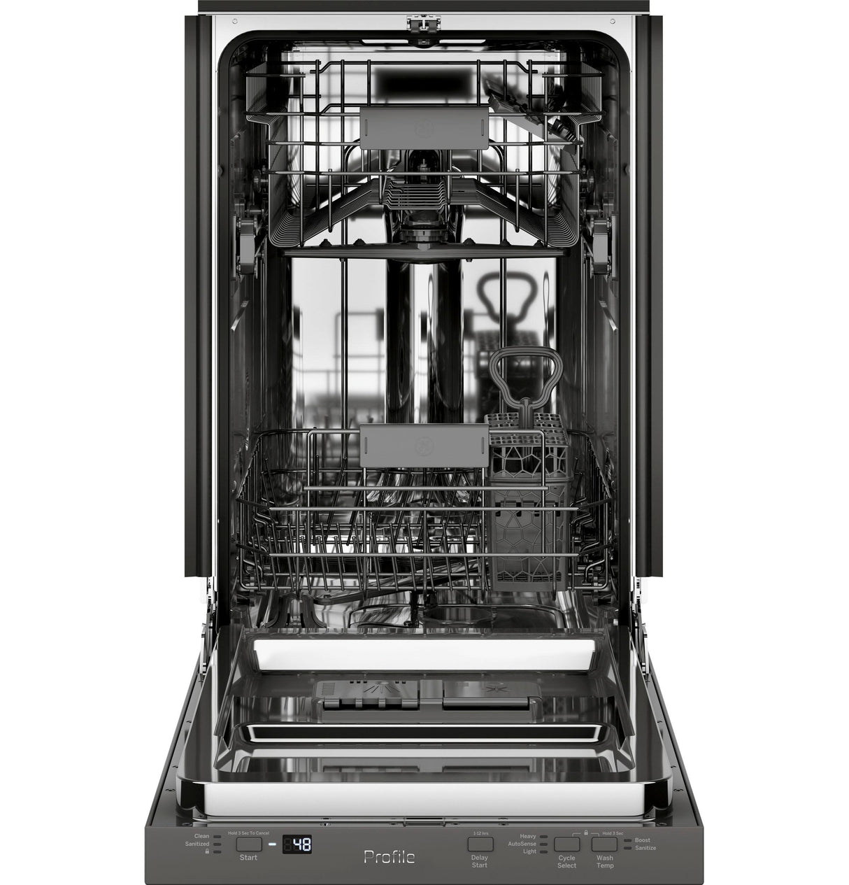 GE Profile™ ENERGY STAR® 18" ADA Compliant Stainless Steel Interior Dishwasher with Sanitize Cycle