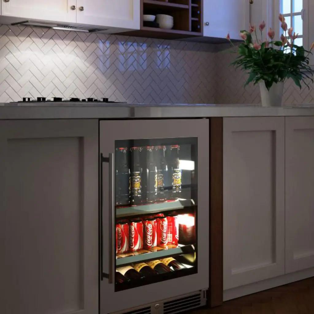 24" Beverage Center Panel Ready Glass LH