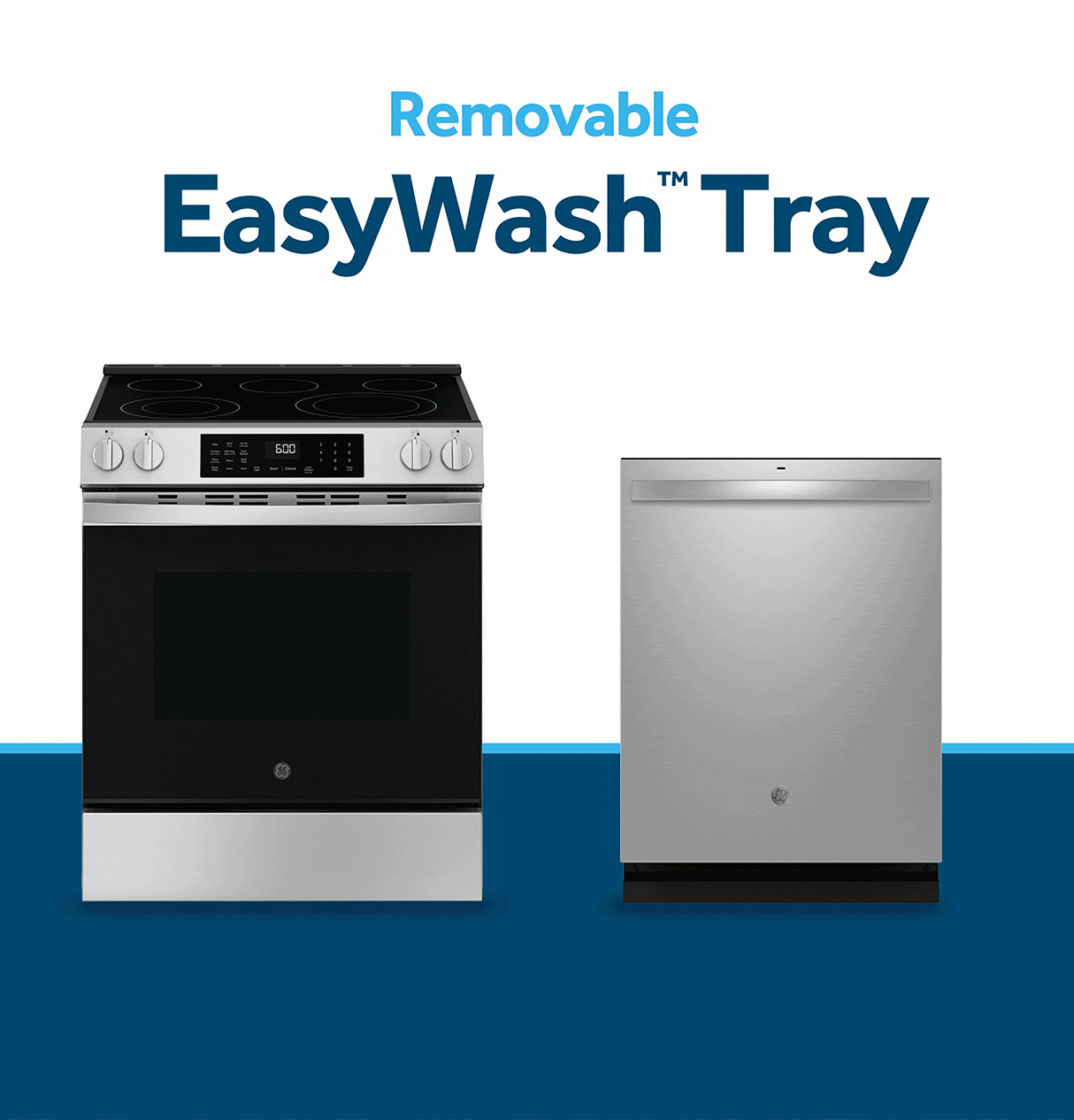 GE® ENERGY STAR® 30" Free-Standing Electric Convection Range with No Preheat Air Fry and EasyWash™ Oven Tray