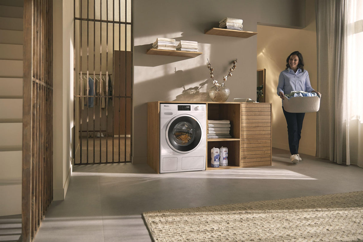 WXF980 WCS TDos&IWash&Steam - W1 front-loading washing machine: 8 kg 1600 rpm Auto Dosing Pre-Ironing Miele@home CapDosing