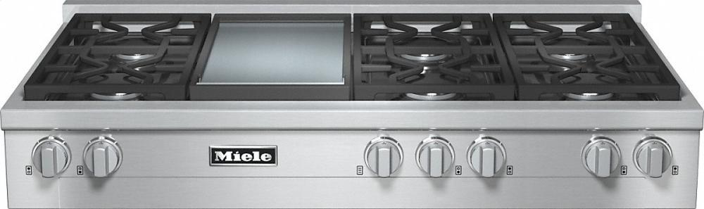 KMR 1356 G RangeTop with 6 burners and griddle for versatility and performance