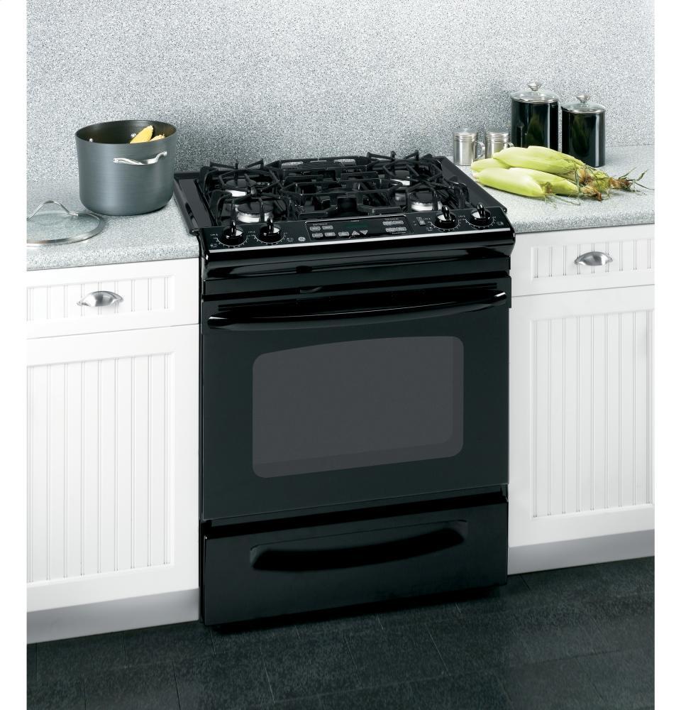 GE® 30" Slide-In Gas Range with Self-Cleaning Oven