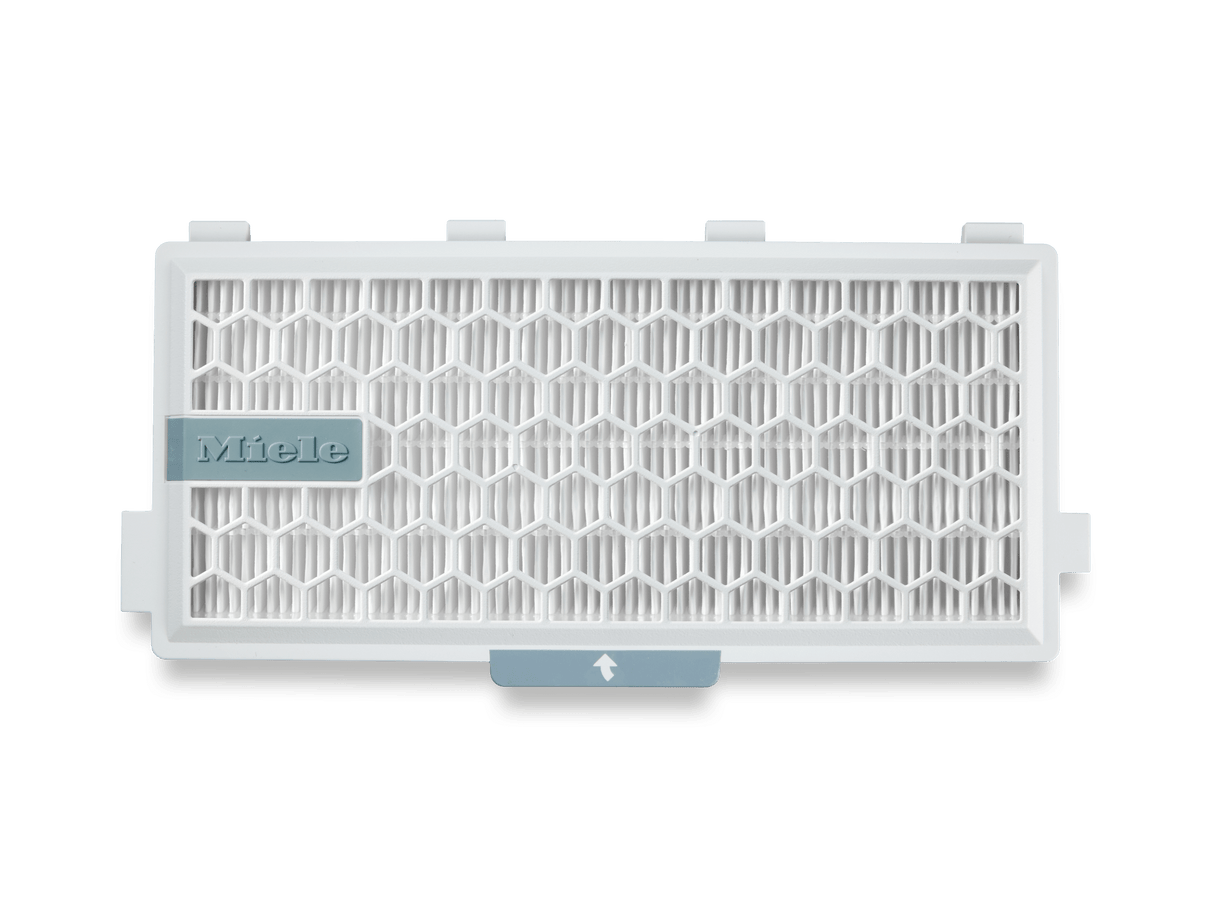 HEPA AirClean Filter with TimeStrip® - safely traps fine dust and allergens.