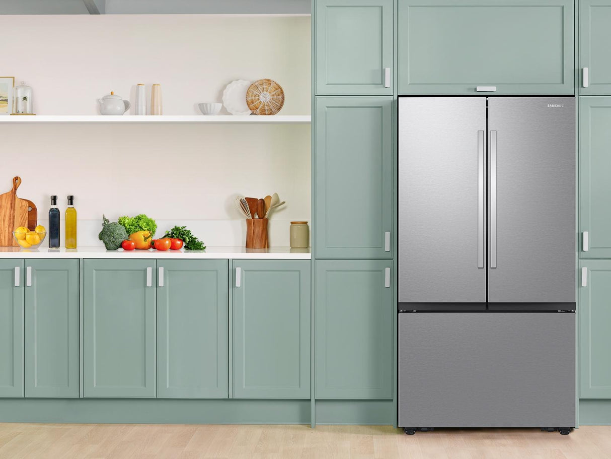 32 cu. ft. Mega Capacity 3-Door French Door Refrigerator with Dual Auto Ice Maker in Stainless Steel