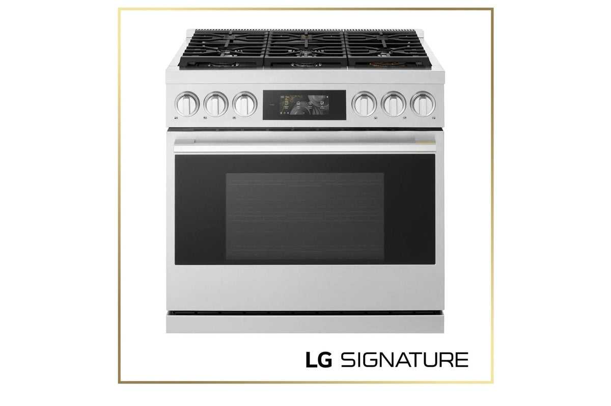 LG SIGNATURE 6.3 cu. ft. Smart Gas Slide-In Pro Range with Dynamic ProBake® Convection, Air Fry, Air Sous Vide and Roast Mode