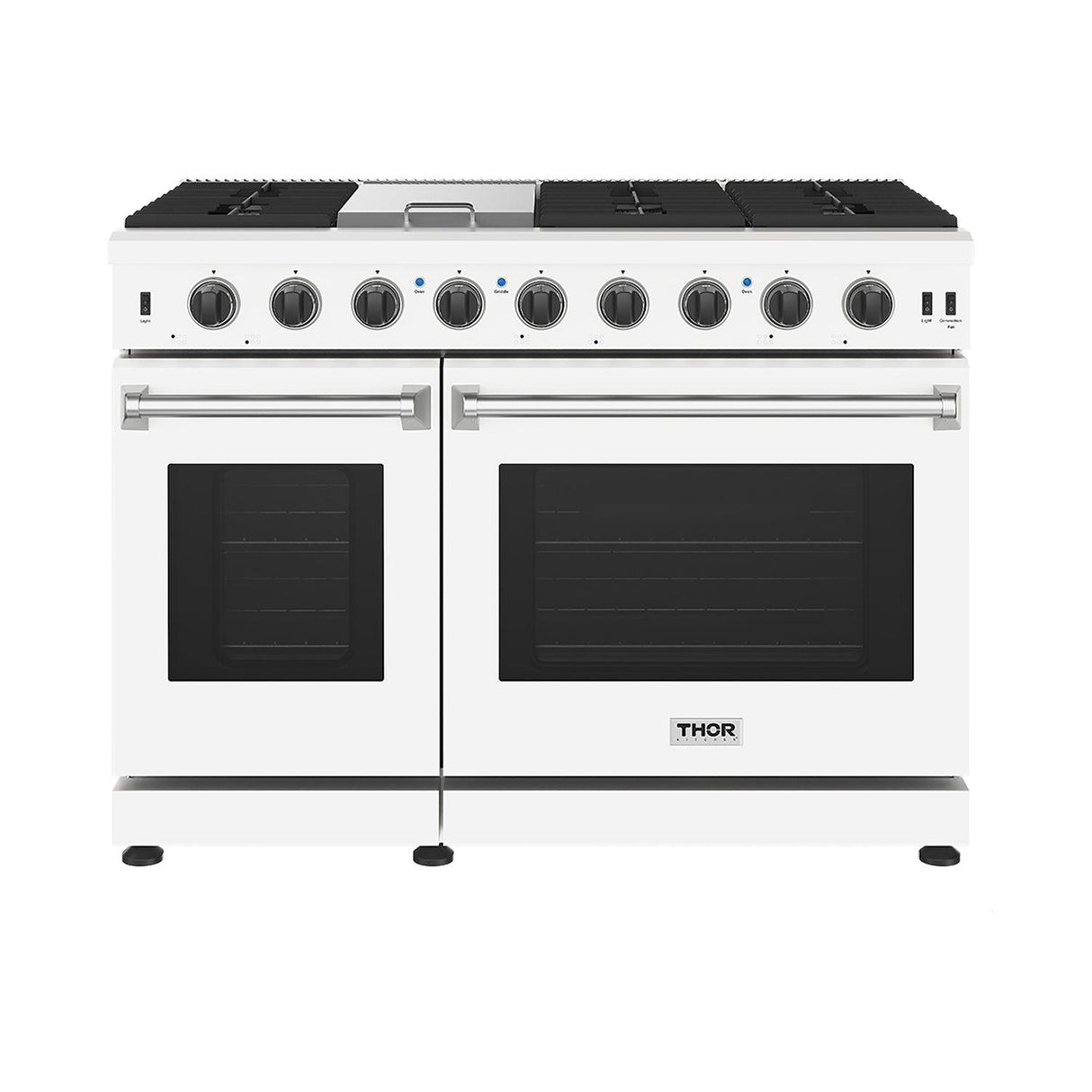 48 Inch Professional Gas Range In White
