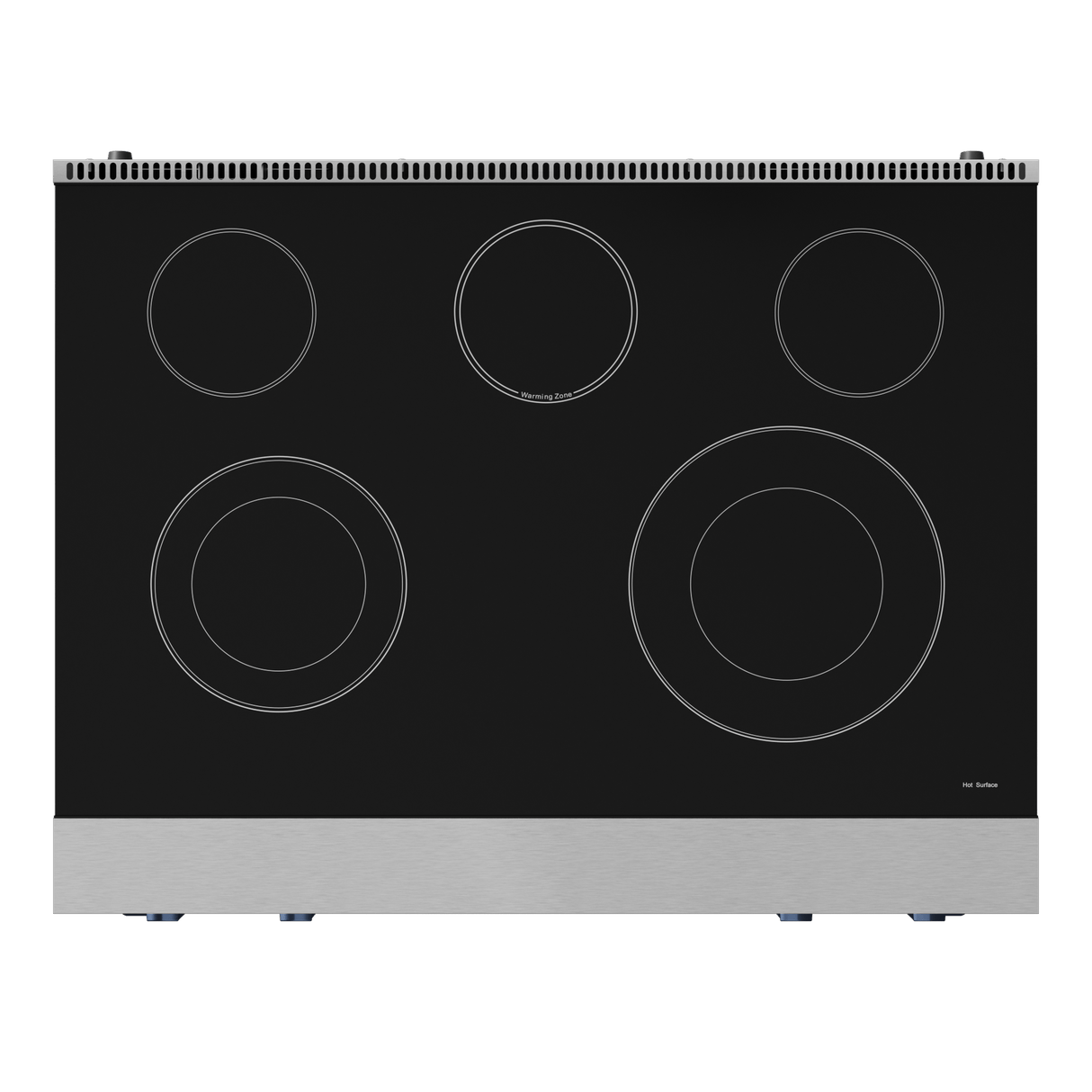 36 Inch Professional Electric Range With Tilt Panel Touch Control In Stainless Steel/navy Blue Gordon Ramsay Series