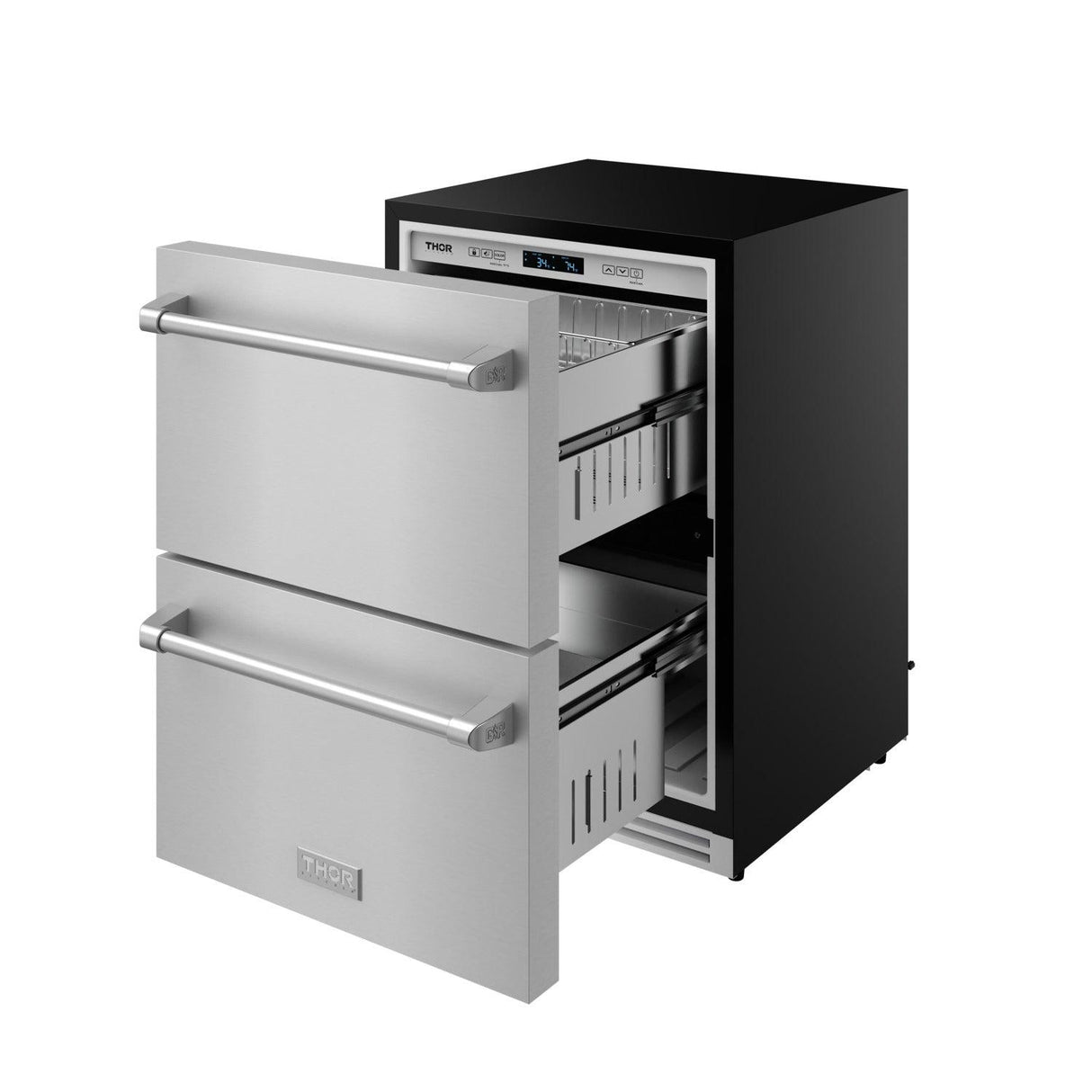 24 Inch Undercounter Built-in or Freestanding Drawer Refrigerator - Stainless Steel Gordon Ramsay Series