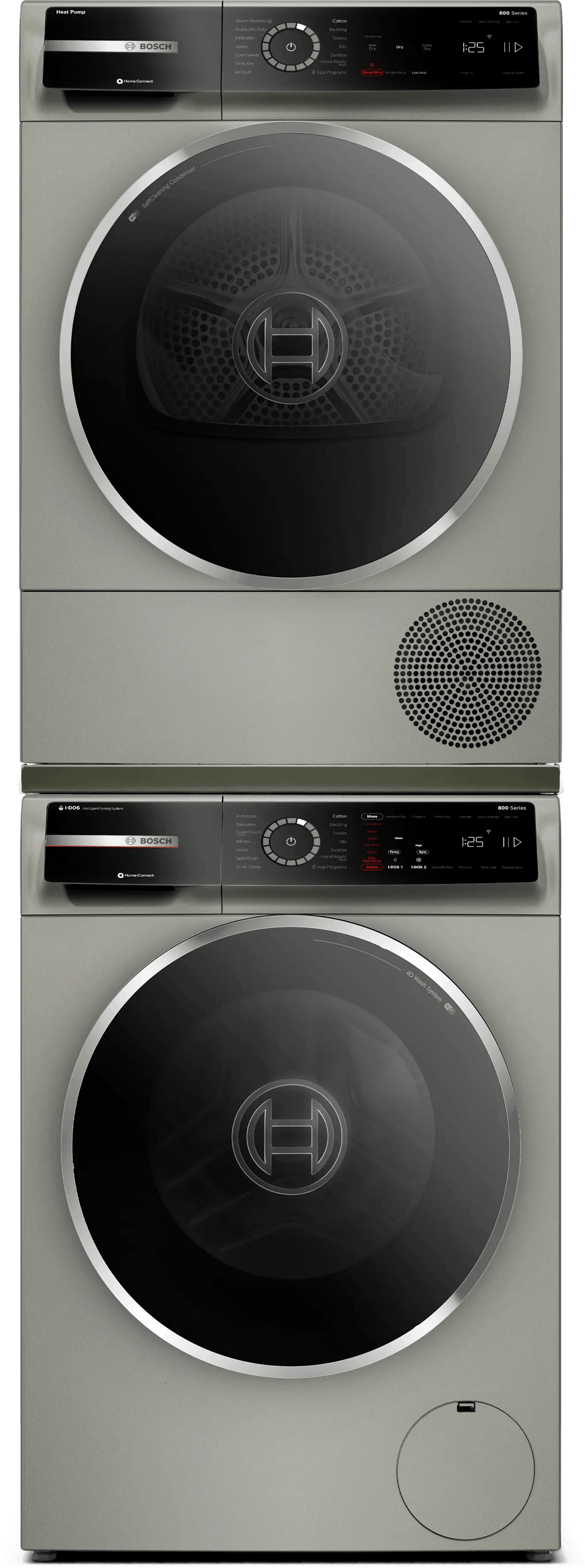 800 Series Heat Pump Dryer Pearl Steel