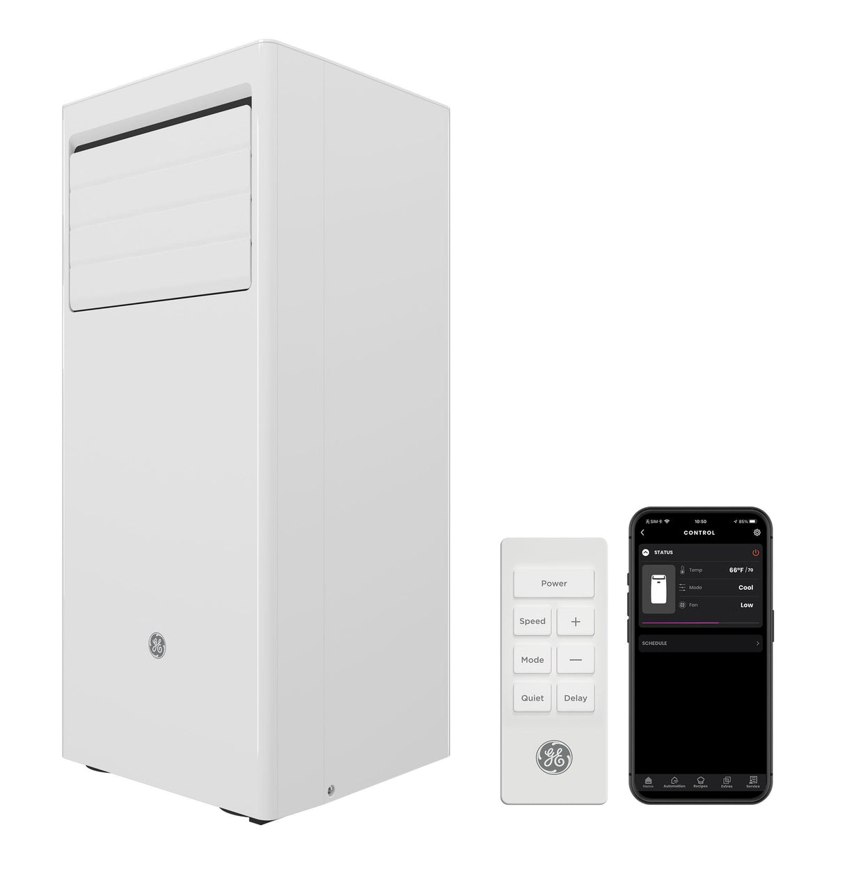 GE® 6,000 BTU DOE SACC Portable Air Conditioner for Small Rooms up to 250 sq. ft.