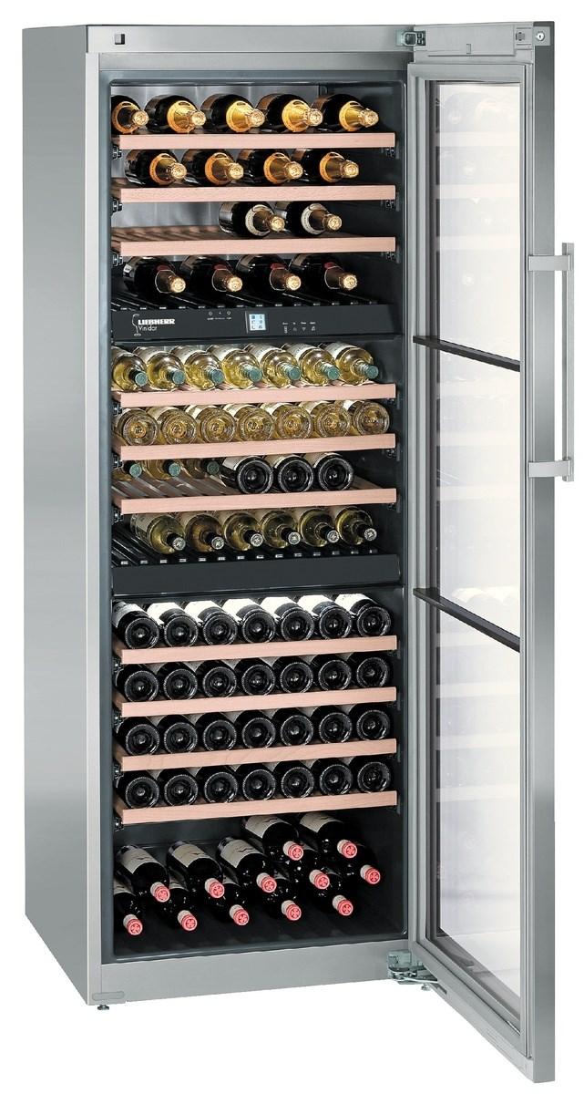 Multi-temperature wine fridge