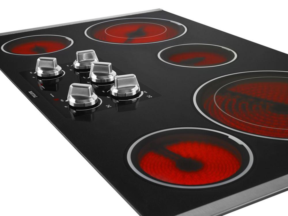36-inch Wide Electric Cooktop with Dual-Choice Elements
