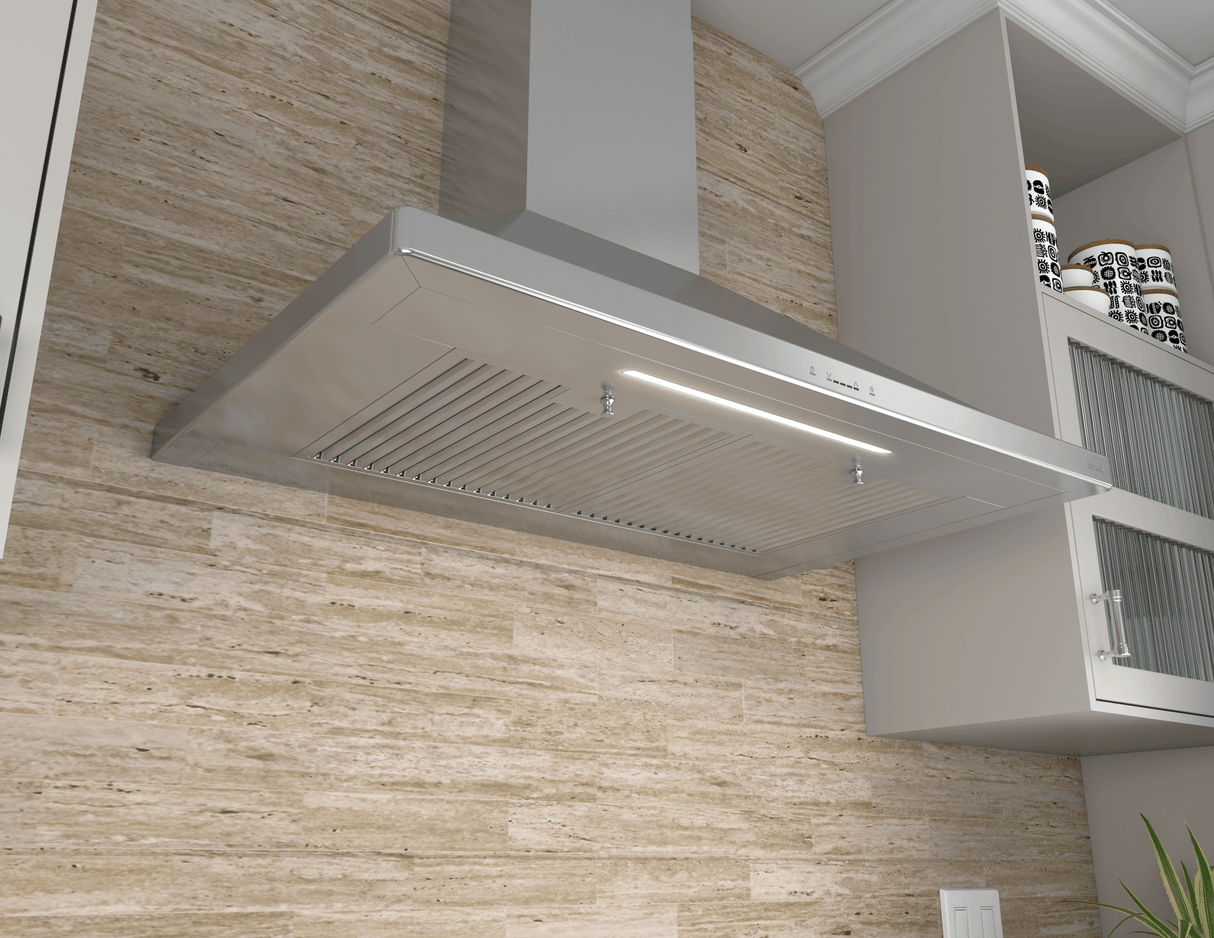 Siena, Wall, 36", SS, 650 CFM, ACT, Hybrid Baffles, LD