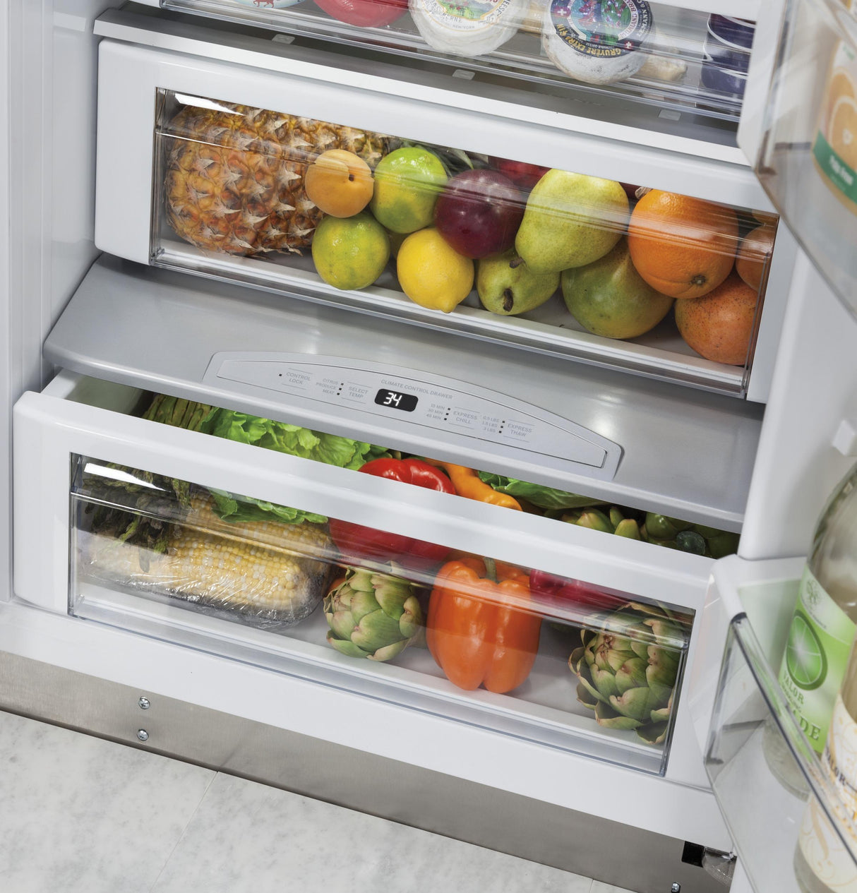 Monogram 42" Smart Built-In Side-by-Side Refrigerator with Dispenser