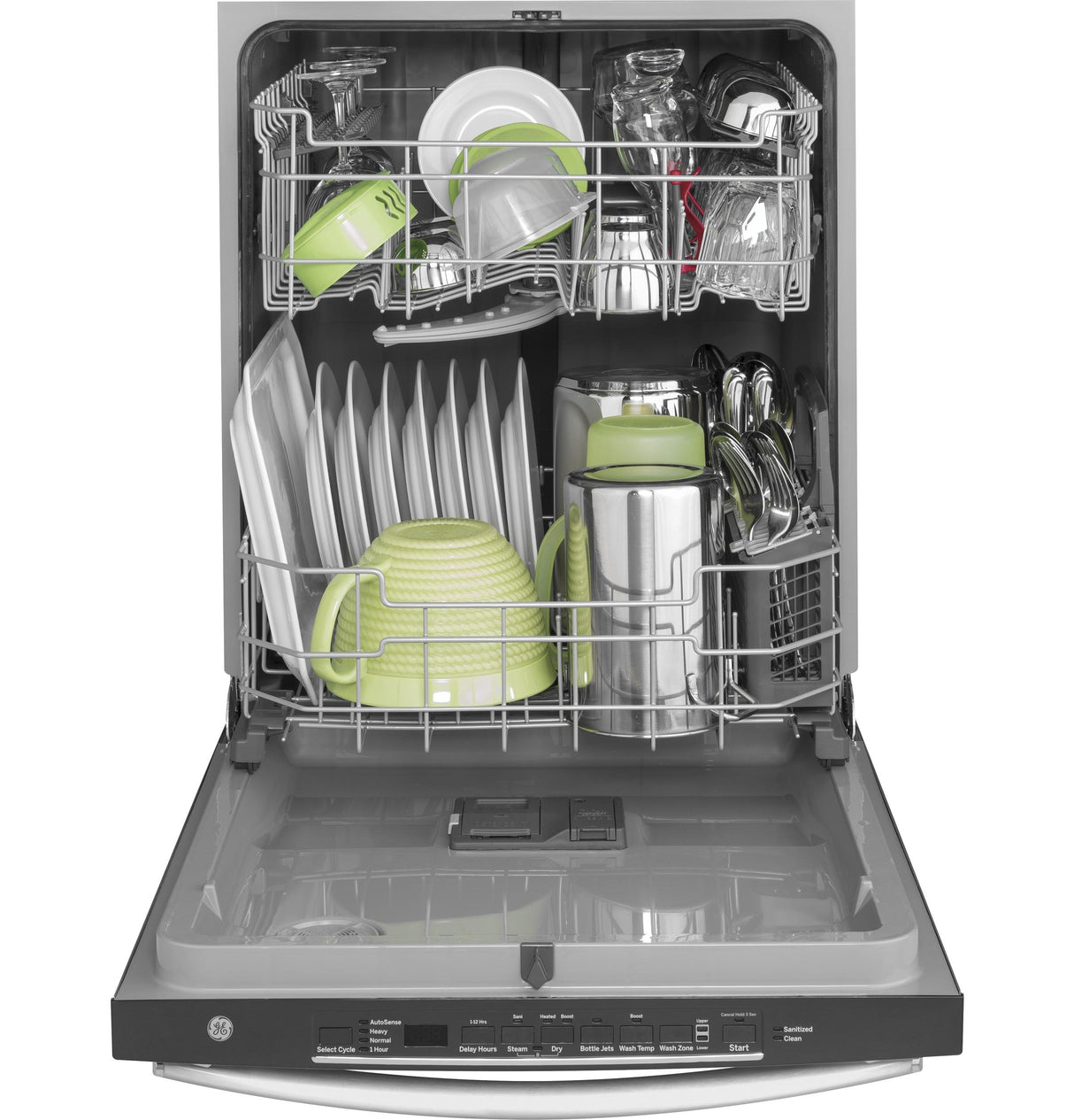 GE® ENERGY STAR® Top Control with Plastic Interior Dishwasher with Sanitize Cycle & Dry Boost