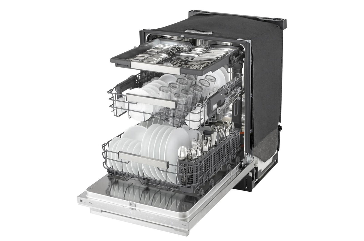 Smart FlushFit™ Top Control Dishwasher with 1-Hour Wash & Dry, QuadWash® Pro, TrueSteam® and Dynamic Heat Dry™ w/AutoVent Dry™