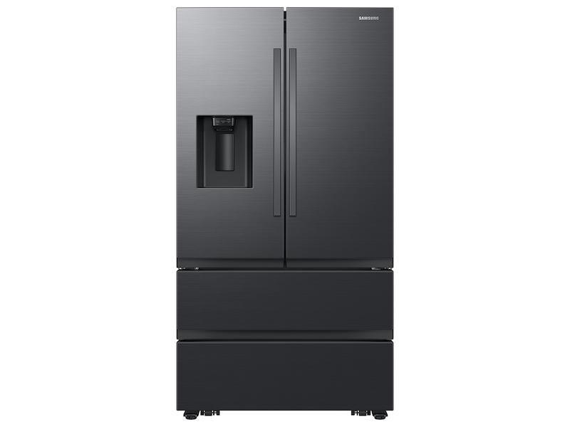 30 cu. ft. Mega Capacity 4-Door French Door Refrigerator with Four Types of Ice in Matte Black Steel