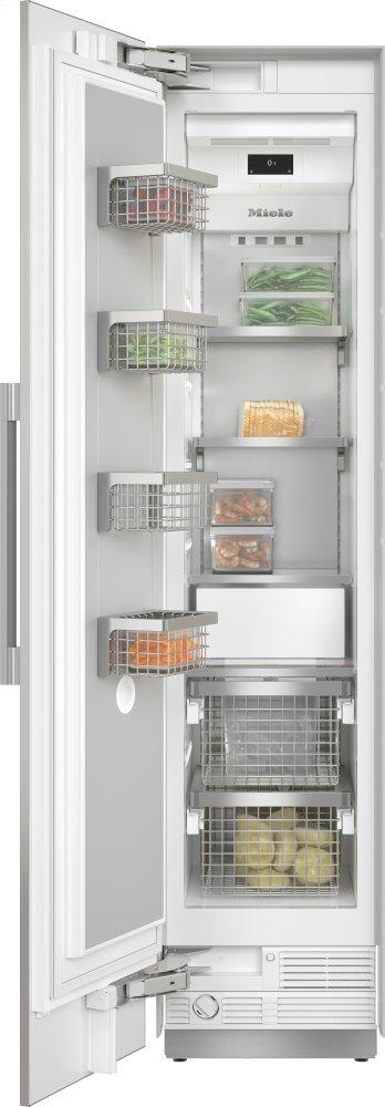 F 2412 SF Stainless steel/CleanSteel - MasterCool™ freezer For high-end design and technology on a large scale.