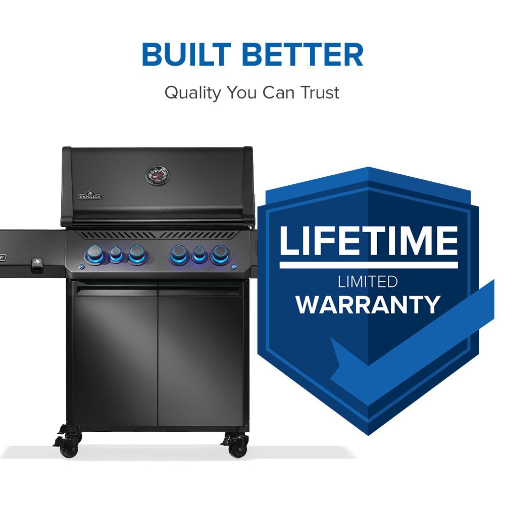 Phantom Prestige 500 Connected RSIB with Infrared Side and Rear Burner , Natural Gas, Matte/Matt Black