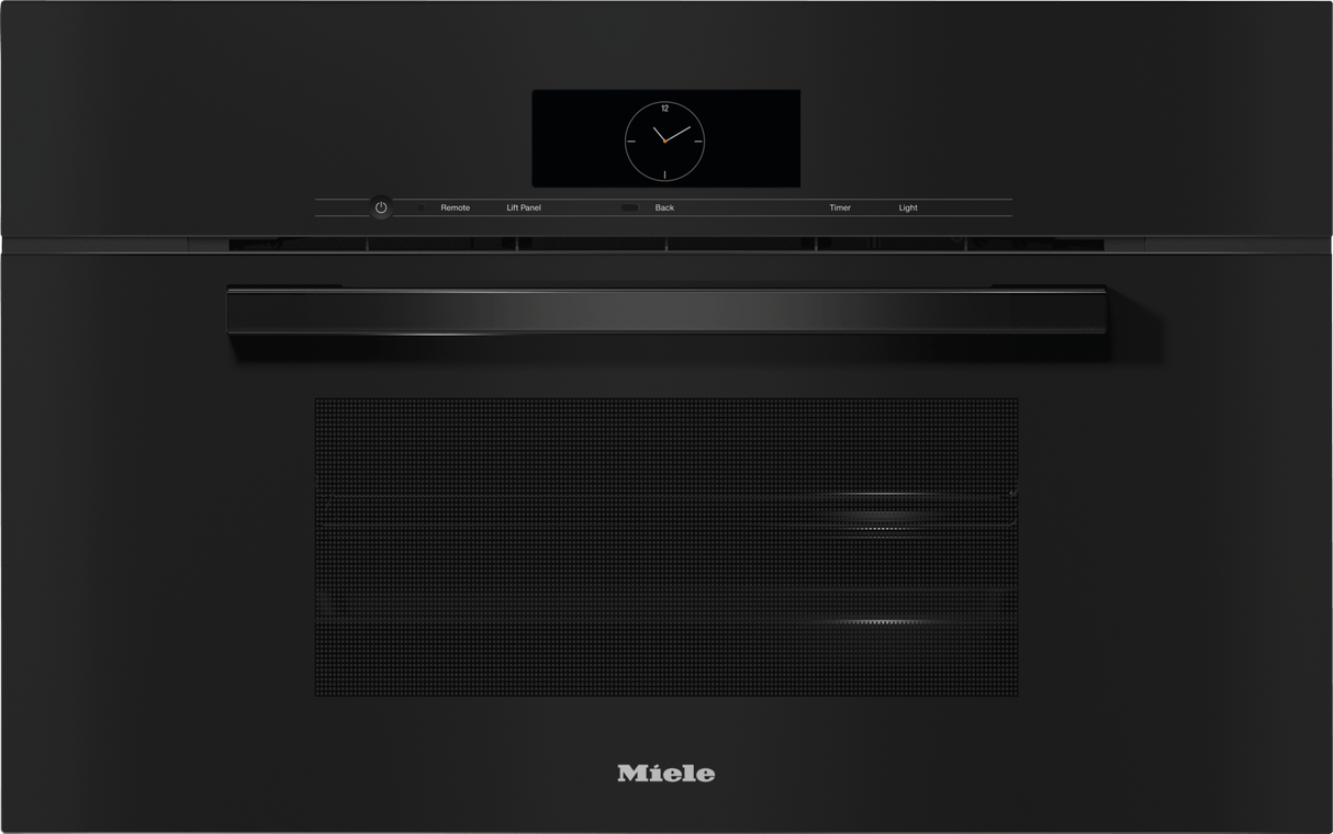 DGC 7870 Obsidian black - 30" Compact Combi-Steam Oven XL for steam cooking, baking, roasting with roast probe + menu cooking.