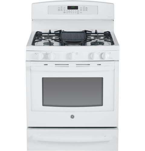 GE Profile™ Series 30" Dual-Fuel Free-Standing Range with Warming Drawer