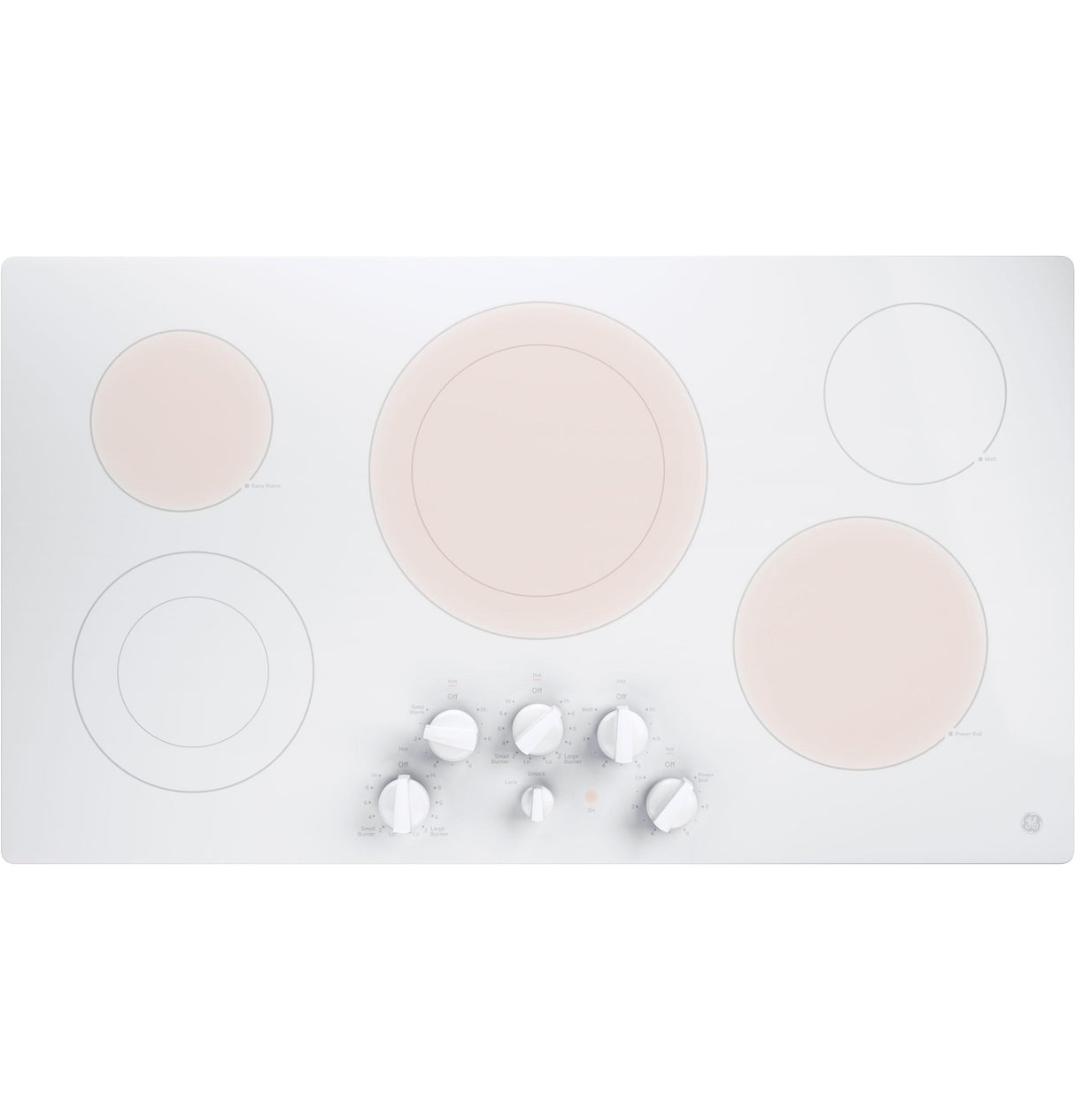 GE® 36" Built-In Knob Control Electric Cooktop