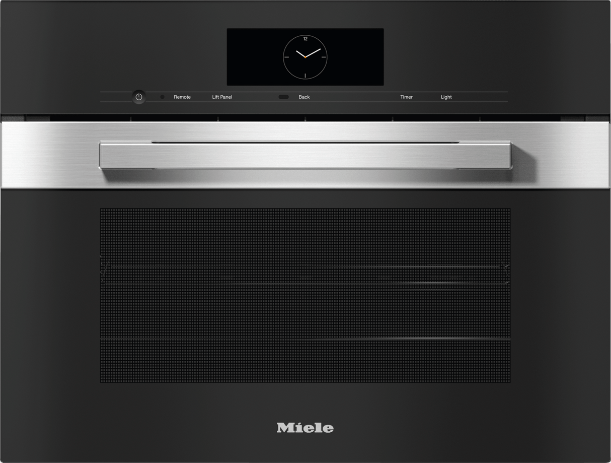 DGC 7840 AM Clean Touch Steel - 24" Compact Combi-Steam Oven XL for steam cooking, baking, roasting with roast probe + menu cooking.
