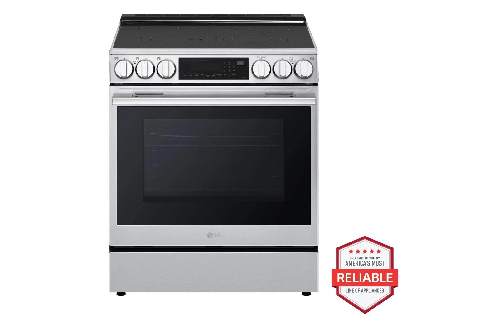 6.3 cu. ft. Smart Electric Slide-in Range with InstaView®, ProBake Convection®, and Air Fry
