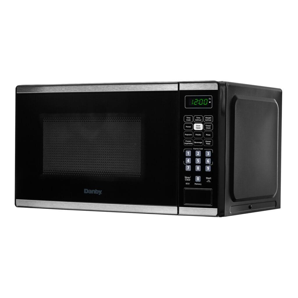 Danby 0.7 cu. ft. Countertop Microwave in Black and Stainless Steel