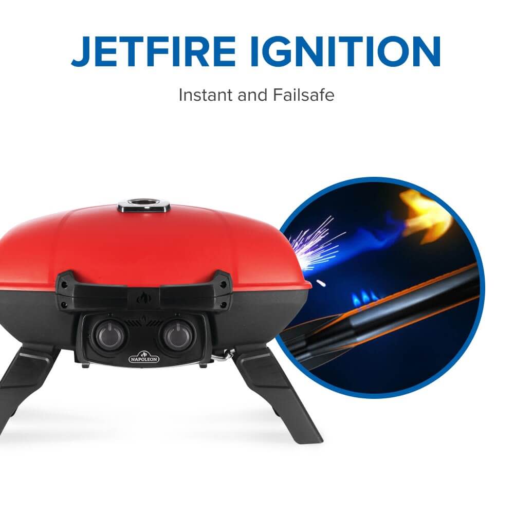 TravelQ 285 with Griddle , Propane, Red