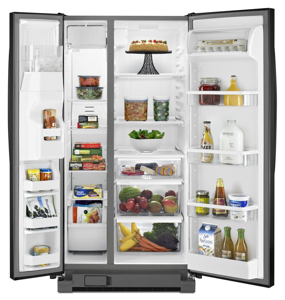 33-inch Wide Side-by-Side Refrigerator with Water Dispenser - 21 cu. ft.