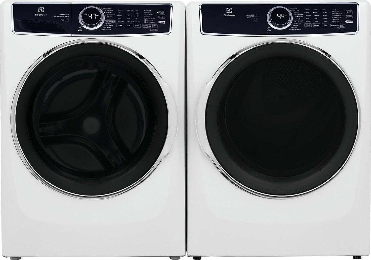 Electrolux Side-by-Side Front Load Washer and Gas Dryer Laundry Set White