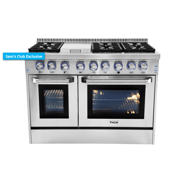 48 Inch Professional Dual Fuel Range In Stainless Steel