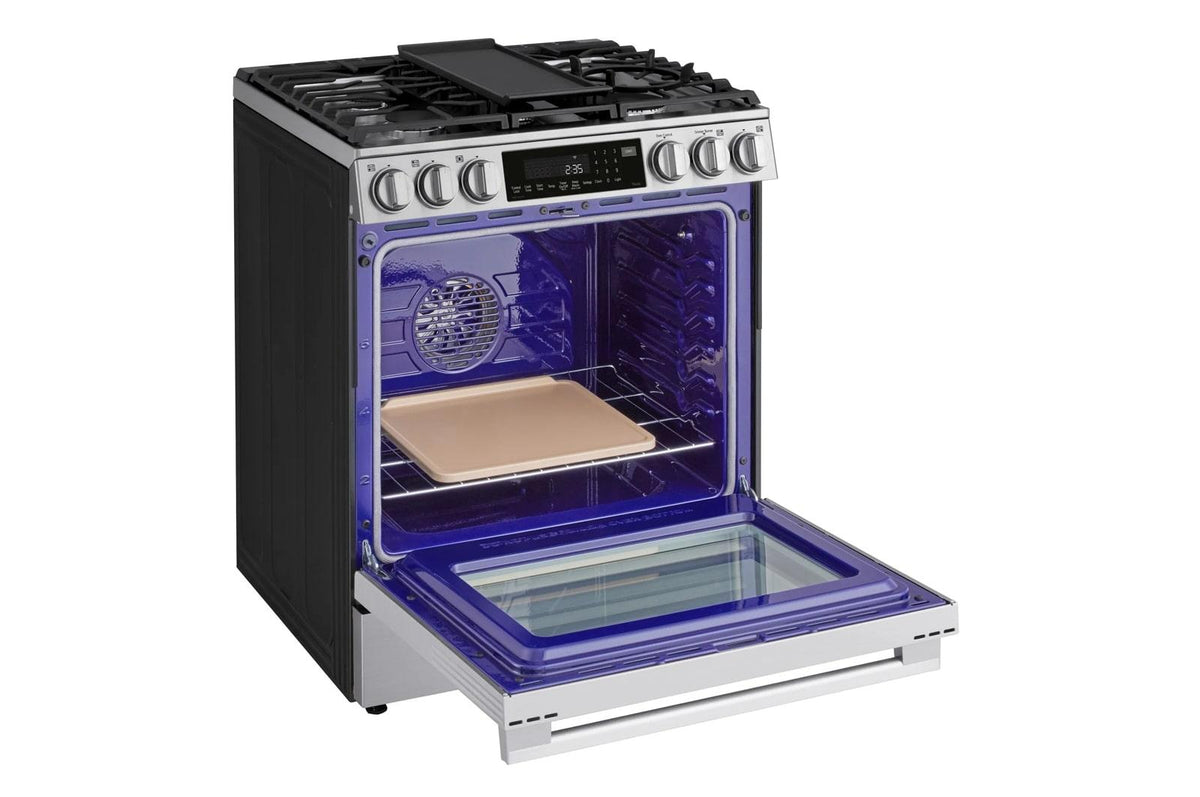 6.3 cu ft. Smart Gas Slide-In Range with InstaView®, ProBake Convection®, and Air Fry