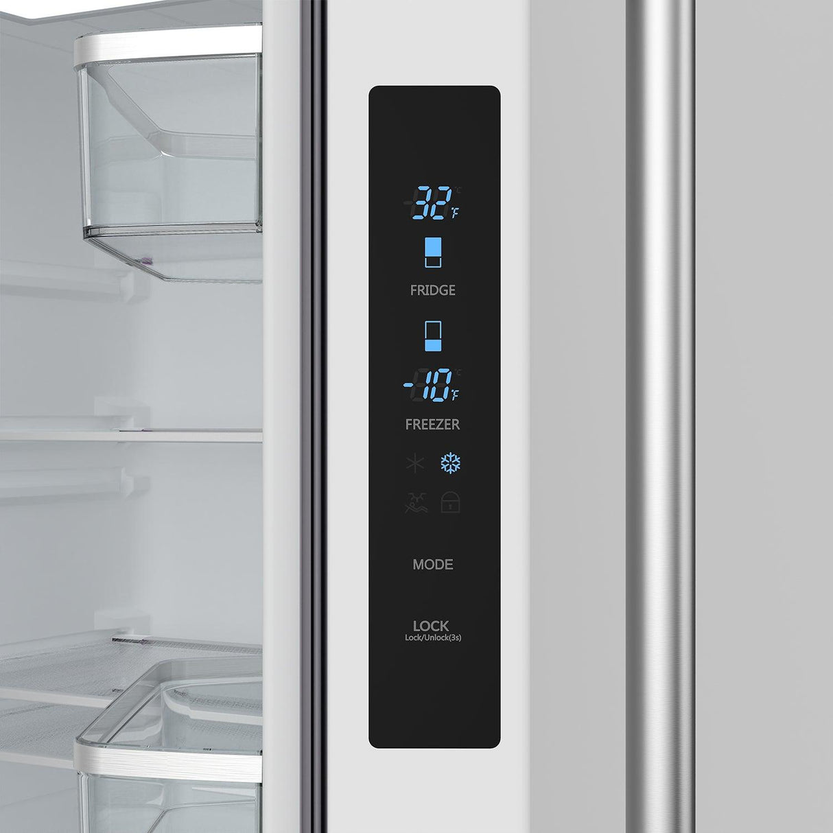 30 Inch Collection French Door Counter Depth Refrigerator With Ice Maker - White Gordon Ramsay Series
