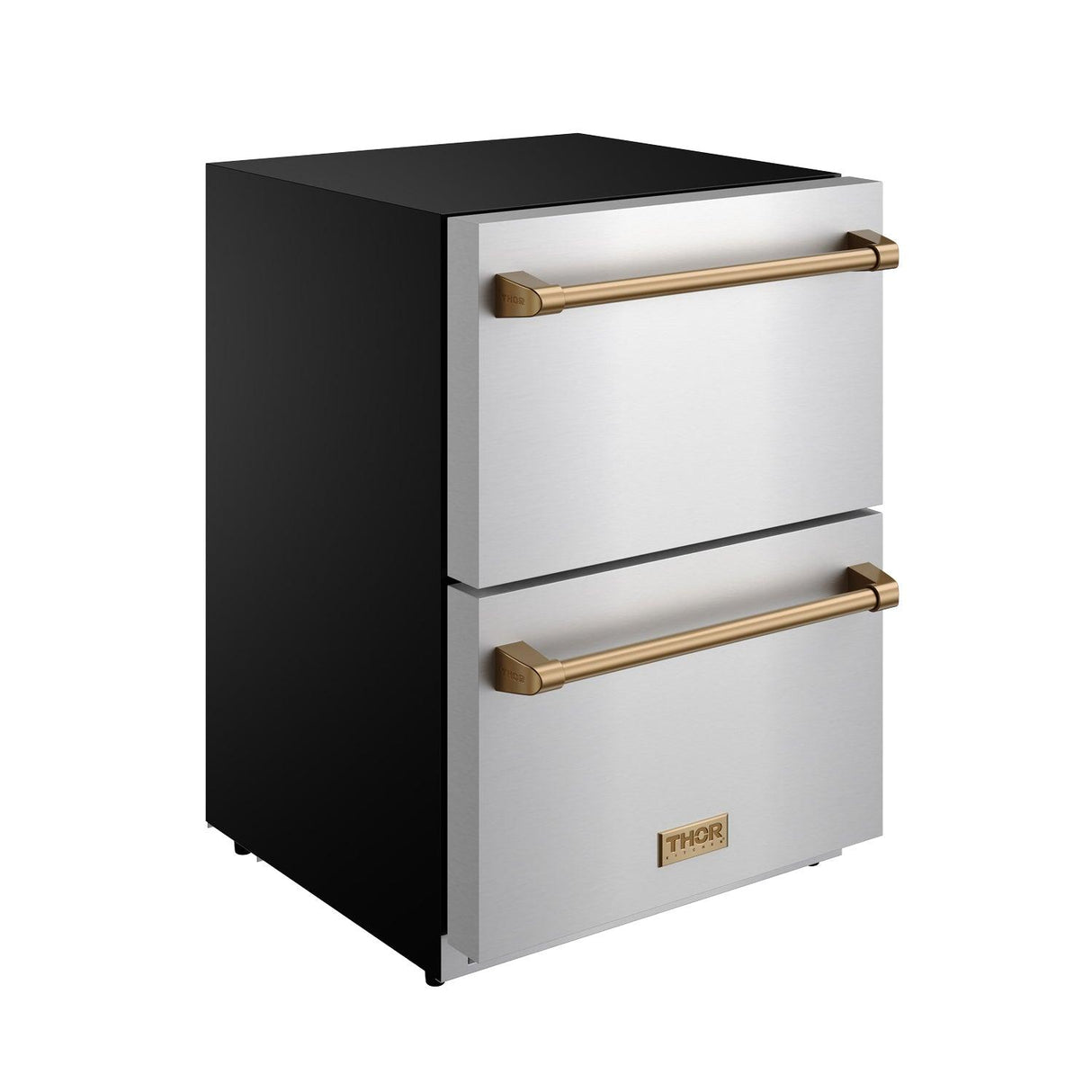 24 Inch Undercounter Built-in / Freestanding Drawer Freezer - Stainless Steel/bronze Gordon Ramsay Series