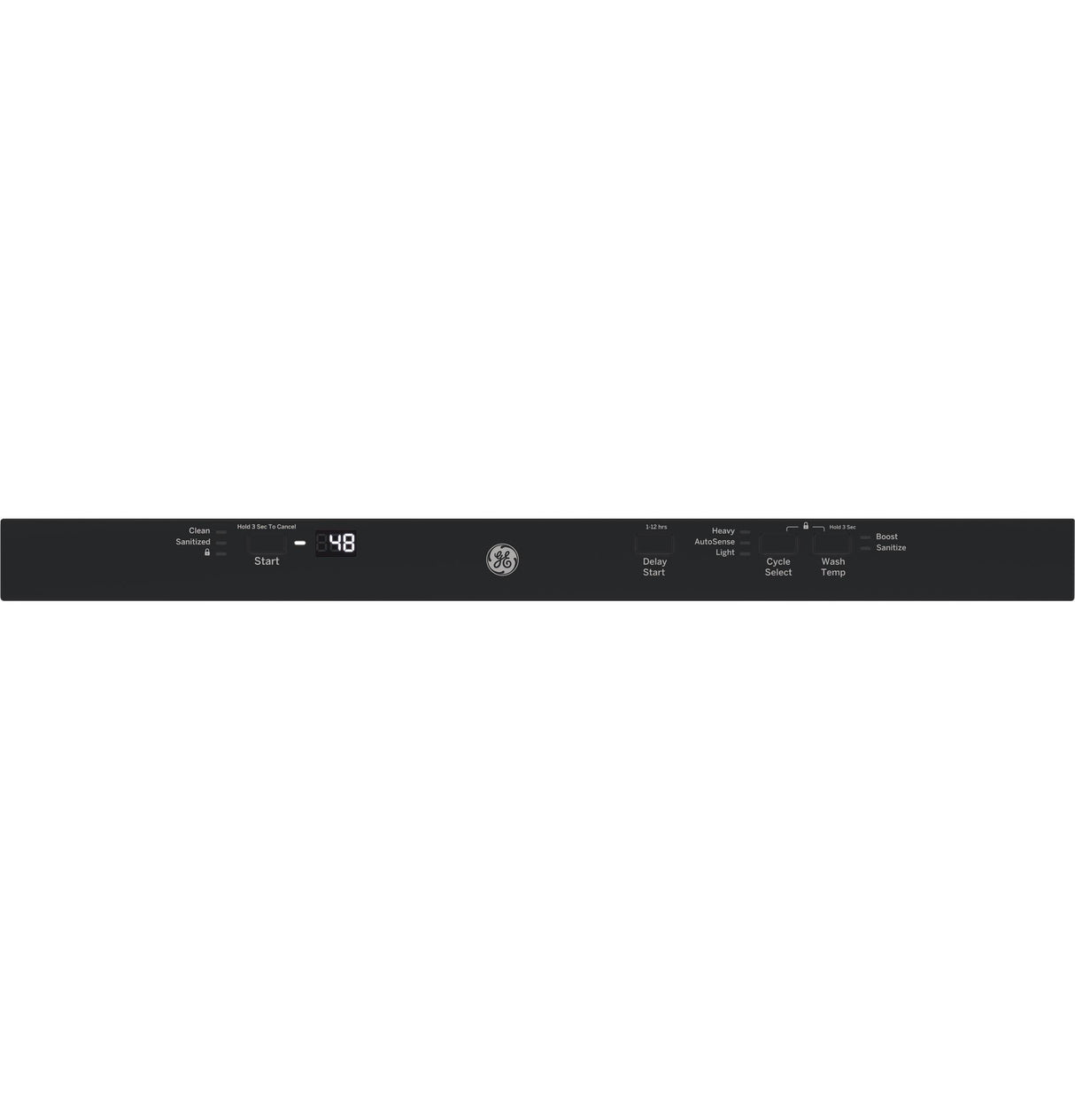 GE® ENERGY STAR® ADA Compliant Stainless Steel Interior Dishwasher with Sanitize Cycle