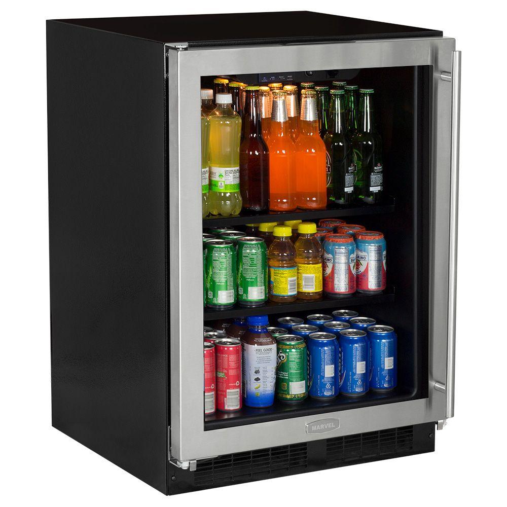 24-In Built-In High-Capacity Beverage Center with Door Swing - Left