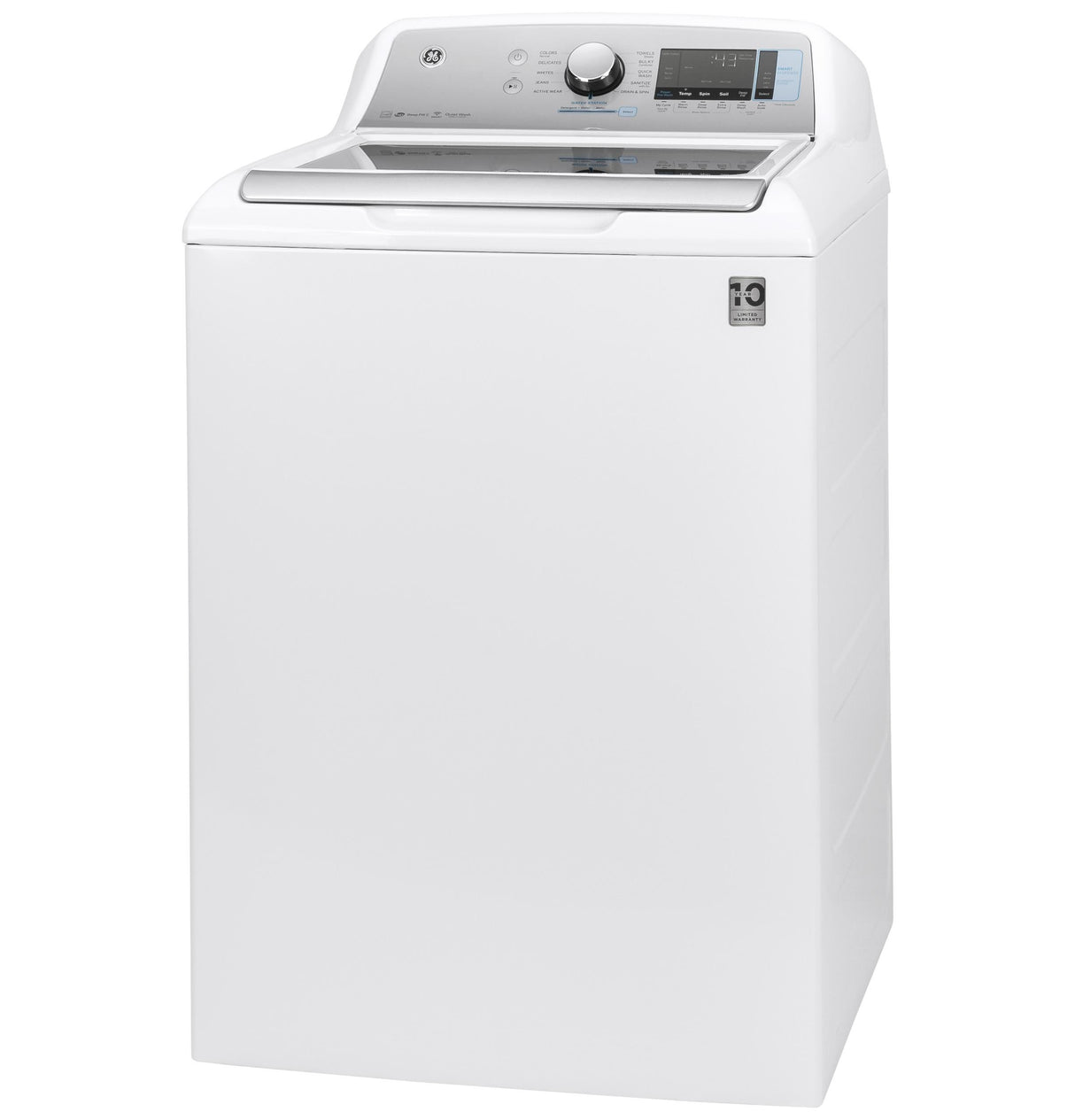 GE® ENERGY STAR® 5.2 cu. ft. Capacity Smart Washer with Sanitize w/Oxi and SmartDispense