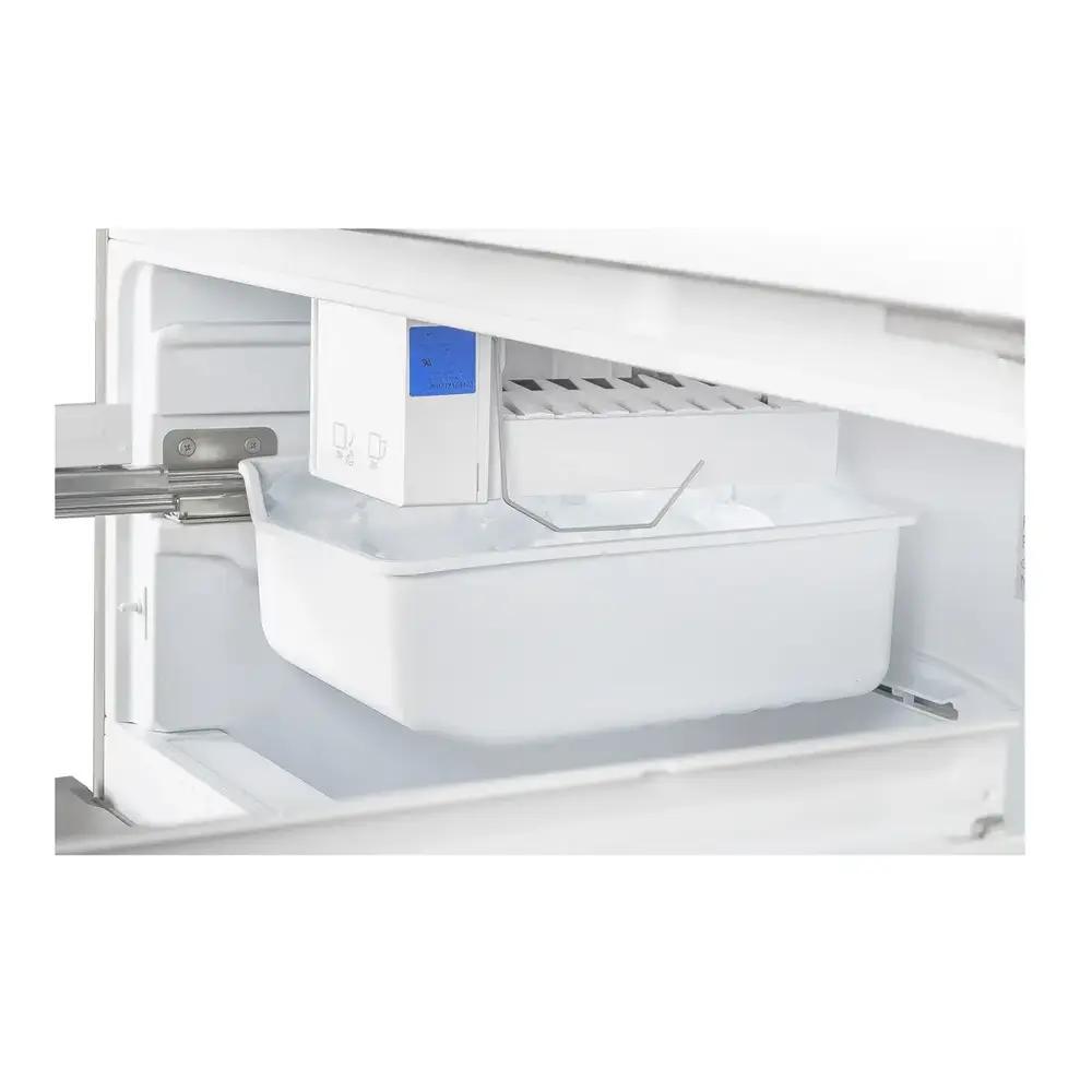 Verona VEFFD3018RISL 30 inch Freestanding French Door Refrigerator with 18.2 cu. ft. Capacity, Automatic Ice Maker, Recessed Handle